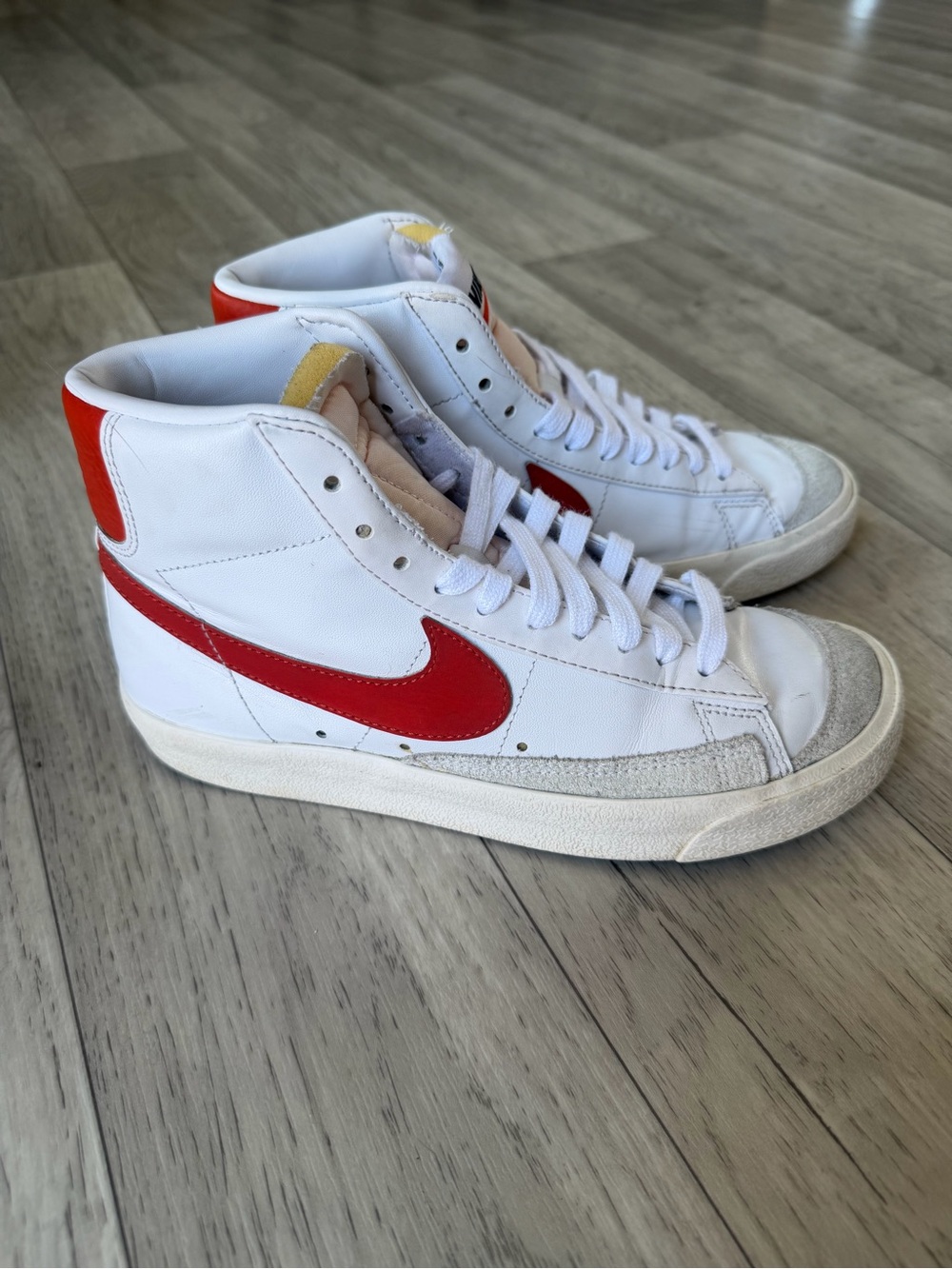 Nike blazers mid Sneakers with orange Swoosh